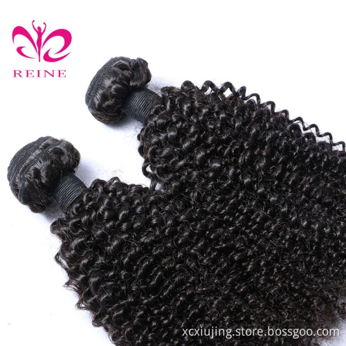 REINE Raw unprocessed wholesale 100% natural kinky curl indian human hair bundles raw indian hair vendor